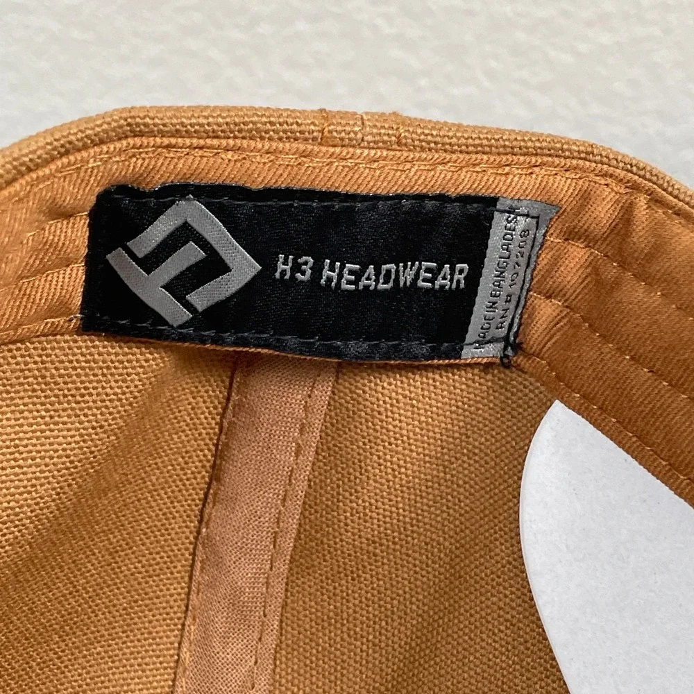 NEW Chevrolet Chevy Embroidered Snapback Hat Cap Brown‎ Canvas Adjustable OS